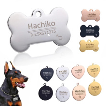 Nome de nomes de nomes de nomes de cães de cães personalizados que gravam metal aço inoxidável etiqueta de animal de estimação